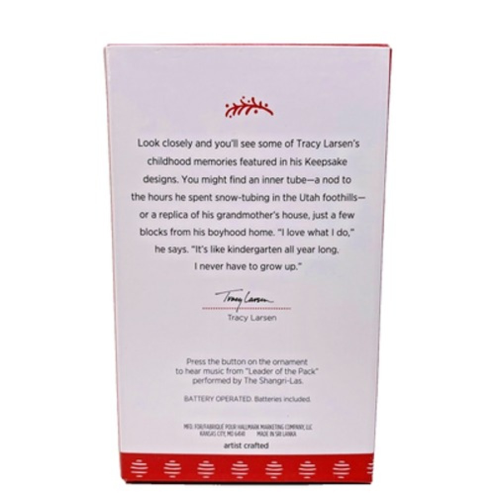 Hallmark Keepsake LEADER OF THE PACK‎ Magic Ornament Santa 2017 Sound - Picture 8 of 11